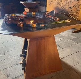 Corten Steel BBQ Grill